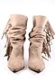 Suede Tasseled Cowboy Western Cowboy Women's Thin-Heeled Boots - 6