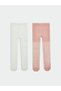 Esvab • Modern & Distinctive Embroidered Baby Girl Pantyhose, Pack of 2