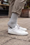 6 Pairs of Gray Cotton Tennis College Socks - 4