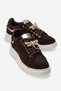Venosa Brown Suede Genuine Leather Dragonfly Buckle Women's Casual Sports Shoes