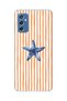 حافظة هاتف شفافة بنمط نجم البحر متوافقة مع هاتف سامسونج جالاكسي M52