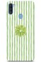 Samsung Galaxy A11 / M11 Compatible Lime Slice Patterned Transparent Phone Case