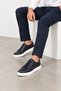 Cooper Men's Genuine Leather Sneaker Shoes - Navy Blue - 2