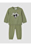 Quality Pieces from Çelebi Store: Mickey Mouse Printed Baby Boy Sweatshirt and Sweatpants - 2