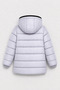 Boy's Logo Detailed Hooded Zippered Winter Coat - Gray - 4