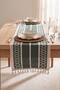 Haki Regina Cotton Tasseled Runner 35X145 cm