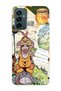 Samsung Galaxy M13 / M23 Compatible Vintage Winnie Pooh Collage Pattern Transparent Phone Case