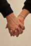 2-Piece Unisex Stainless Steel Silver Singapore Chain Bracelet – Lover's Bracelet - 3