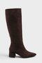 Women's Mordi Short Heeled Boots - Brown-Suede - 4