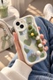 iPhone 14 Plus Flower Charmli Patterned Ecru Color Case - 2