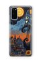 Samsung Galaxy S20 Compatible Jack Skellington Patterned Transparent Phone Case