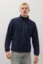 Men's Winter Loose-Fit Navy Blue Fleece with 3 Zipper Pockets - 6