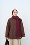 Women's Collar Shawl Detail Short Trench Coat with Epaulettes on the Sleeves Brown - 5