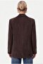 Women's Jonas Lined Brown Lux Oversize Blazer Jacket with Pockets - 6
