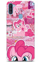 Samsung Galaxy A11 / M11 Compatible Pink Pony Patterned Transparent Phone Case