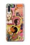 Samsung Galaxy A50 / A30S Compatible Pop Art Drawing Collage Pattern Transparent Phone Case