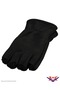Unisex Black Winter Fleece 3-Piece Set Balaclava Neck Gaiter Fingerless Cutout Half Finger Gloves Warm Cold Weather Protector - 4