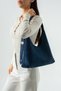 Suede Look Women's Shoulder Bag and Makeup Bag Hobo Bag Set - 2