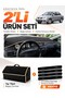Mitsubishi Lancer (2003-2006) Compatible Glove Box Cover + Tay Feather Trunk Bag + Sticker Set - Mi013