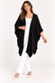 Women's Bat Sleeve Single Layer Casual Knitwear Poncho Cardigan - 7
