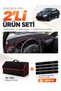Daci̇a Logan (2009-2012) Compatible Glove Box Cover + Tay Tüy Luggage Bag + Sticker Set - Da005