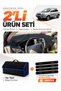 Hyundai Tucson 1 (2004-2009) Compatible Glove Box Cover + Tay Tüy Luggage Bag + Sticker Set - Hu033