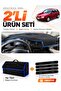Volkswagen Golf 4 Mk4 (1997-2003) Compatible Glove Box Cover + Tay Feather Trunk Bag Set - Vw009
