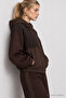 Contrast Color Modal Top and Bottom Set Lby0096 Brown - 4