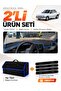 Renault 19 Europa (1996-2003) Compatible Glove Box Cover + Thai Feather Trunk Bag + Sticker Set - Re004