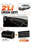 Seat Toledo (1995-2005) Compatible Glove Box Cover + Feather-Textured Trunk Bag + Sticker Set - Se010