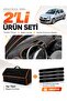 Renault Clio 2 Top Pocketed (2003-2006) Compatible Glove Box Cover + Thai Feather Trunk Bag Set - Re008