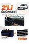 Subaru Legacy B4 (1998-2003) Compatible Glove Box Cover + Tay Feather Trunk Bag + Sticker Set - Su006