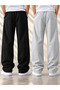 2 Pieces of Men's Winter Ny Printed Sweatpants (Black and Grey) - Comes in 2 Pieces - Loose Fit with Side Pockets - 3