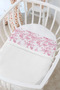 Double-Sided Baby Blanket, 100% Cotton Waffle Pique |   Pillowcase with Gift - Pink Toile De Jouy - 70 X 105 cm - 5