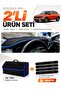 Fi̇at Egea Cross (2021-2026) Tablet-Free Compatible Dashboard Cover + Feather-Feathered Luggage Bag Set - Fi011