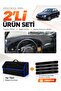 Kia Shuma (1995-2003) Compatible Torpedo Cover + Thai Feather Luggage Bag + Sticker Set - Ki017