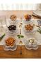 6 Person 12 Piece Lotus Flower Model Glass Snack Bowl Set Presentation Bowl Plate Dish 160ml - 3