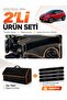 Renault Captur 1 (2013-2019) Compatible Glove Box Cover + Tay Feather Luggage Bag + Sticker Set - Re035