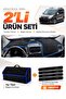 Fiat Doblo (2013-2015) Covered Compatible Glove Box Cover + Tay Feather Luggage Bag + Sticker Set - Fi007
