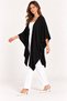 Women's Bat Sleeve Single Layer Casual Knitwear Poncho Cardigan - 6
