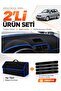Volkswagen Polo Poled (2001-2009) Compatible Glove Box Cover + Thai Feather Trunk Bag Set - Vw019