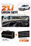 Renault 19 Europa (1996-2003) Compatible Glove Box Cover + Thai Feather Trunk Bag + Sticker Set - Re004