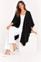 Women's Bat Sleeve Single Layer Casual Knitwear Poncho Cardigan - 2