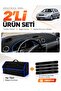 Chevrolet Lacetti (2002-2009) Compatible Glove Box Cover + Thai Feather Trunk Bag + Sticker Set - Ch002