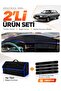 Audi 80 (1986-1996) Compatible Glove Box Cover + Tay Feather Trunk Bag + Sticker Set - Au001