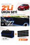 Ford Fi̇esta (2008-2017) Compatible Glove Box Cover + Tay Tüy Luggage Bag + Sticker Set - Fo008