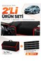 Fiat Si̇ena (2005-2012) Compatible Dashboard Cover + Tay Tüy Luggage Bag + Sticker Set - Fi003