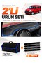 Dashboard Cover + Thai Feather Trunk Bag + Sticker Set Renault Kangoo 1 (1997-2003) Compatible - Re025