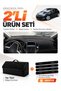 Dashboard Cover + Thai Feather Trunk Bag + Sticker Set Compatible with Opel Astra J (2009-2020) - Op004