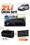 Volkswagen Caddy (2004-2010) Compatible Dashboard Cover + Tay Feather Trunk Bag + Sticker Set - Vw002